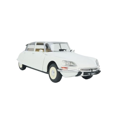 1:18 Für Citroen D Special Blanche 1972 Weiße Limousine Legierung Voll Offenes Auto Modell Spielzeug Auto Geschenk Sammlung Druckguss Fahrzeuge Modell von TQMEAD