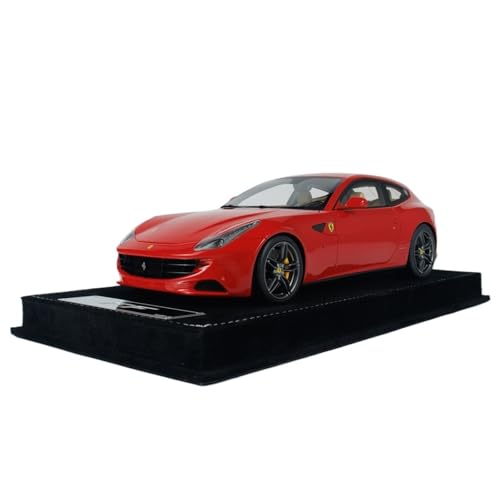 1:18 Für FF Vier Farbe Coupe Harz Auto Modell Ornament Fahrzeug Spielzeug Geschenk Druckguss Fahrzeuge Modell(Rot) von TQMEAD