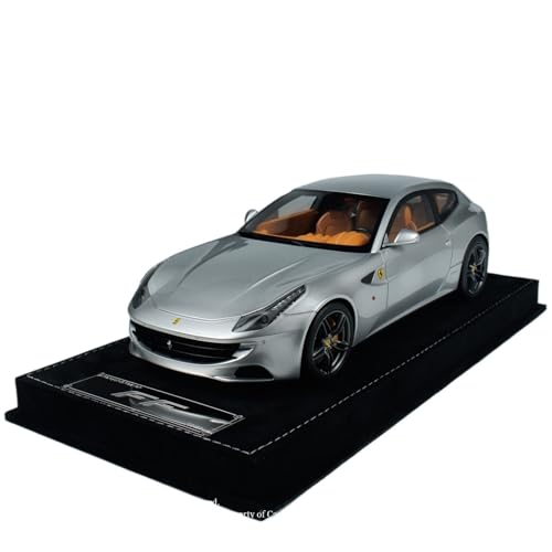 1:18 Für FF Vier Farbe Coupe Harz Auto Modell Ornament Fahrzeug Spielzeug Geschenk Druckguss Fahrzeuge Modell(Silber) von TQMEAD