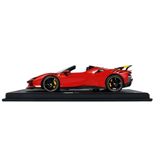 1:18 Für Ferrari SF90XX Stradale Roadster FEO41B Harz Auto Modell Ornament Fahrzeug Spielzeug Geschenk Druckguss Fahrzeuge Modell(Rot) von TQMEAD