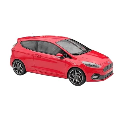 1:18 Für Ford Fiesta ST 2020 Rot Harz Modelle Auto Sammlung Souvenir Dekoration Druckguss Fahrzeuge Modell von TQMEAD