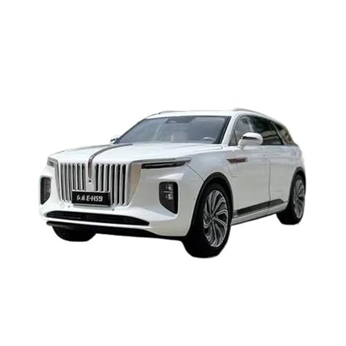 1:18 Für HONGQI E-HS9 Legierung Auto Modell Simulation Sammlung Ornament Druckguss Fahrzeuge Modell(White) von TQMEAD
