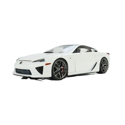 1:18 Für Lexus Weißes Schlichtes Carbondach + Rote Innenausstattung Legierung Automodellbausatz Spielzeugauto Druckguss Fahrzeuge Modell von TQMEAD