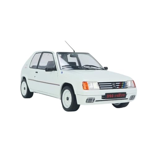1:18 Für Logo 205 Mk.1 1.9L Rallye 1988 Weiße Limousine Doppelt Offen Legierung Auto Modell Spielzeug Auto Geschenk Druckguss Fahrzeuge Modell von TQMEAD