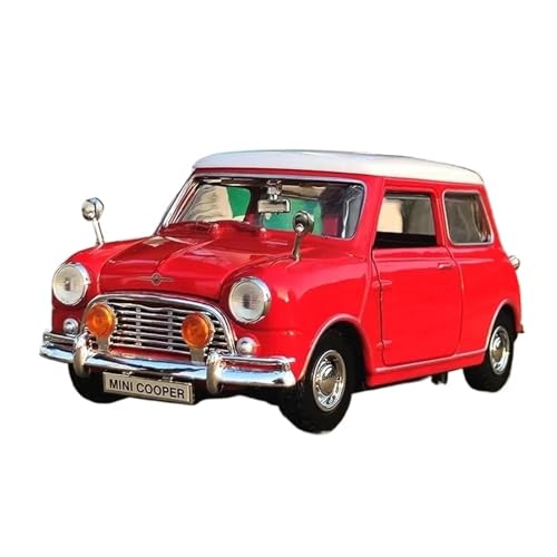 1:18 Für MINI Cooper Klassische Legierung Auto Modell Simulation Sammlung Ornament Druckguss Fahrzeuge Modell(Red) von TQMEAD