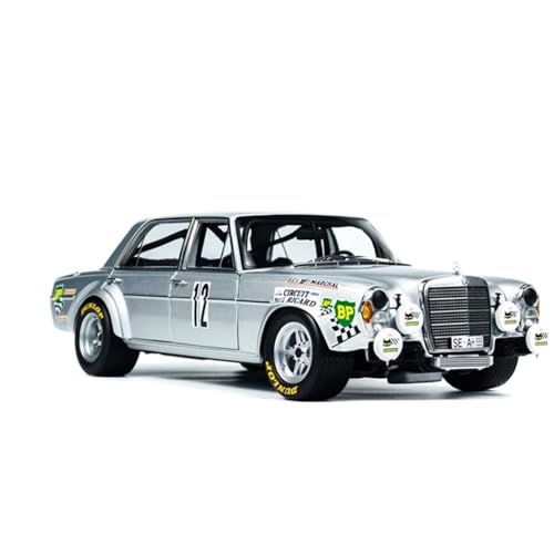 1:18 Für Mercedes-Benz 300 SEL 6.8 Red Pig 1971 Legierung Automodell Ornament Metall Fahrzeug Spielzeug Geschenk Druckguss Fahrzeuge Modell(Silber) von TQMEAD