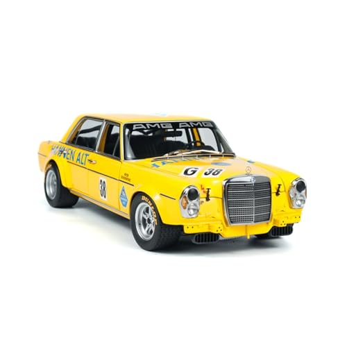 1:18 Für Mercedes-Benz 300 SEL 6.8 Red Pig 1971 Legierung Automodell Ornament Metall Fahrzeug Spielzeug Geschenk Druckguss Fahrzeuge Modell(Yellow) von TQMEAD