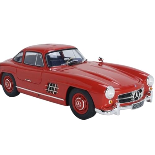 1:18 Für Mercedes-Benz 300SL (W198I) 1954 China Exklusive Edition Rot Legierung Voll Offen Auto Modell Spielzeug Auto Geschenk Druckguss Fahrzeuge Modell von TQMEAD