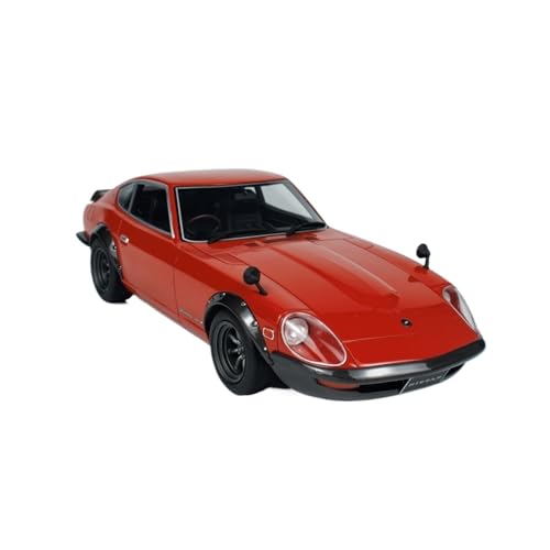 1:18 Für Nissan Lady Fairlady 240 ZG 1972 OT457 Rot Coupe Harz Auto Modell Ornament Fahrzeug Spielzeug Geschenk Druckguss Fahrzeuge Modell von TQMEAD