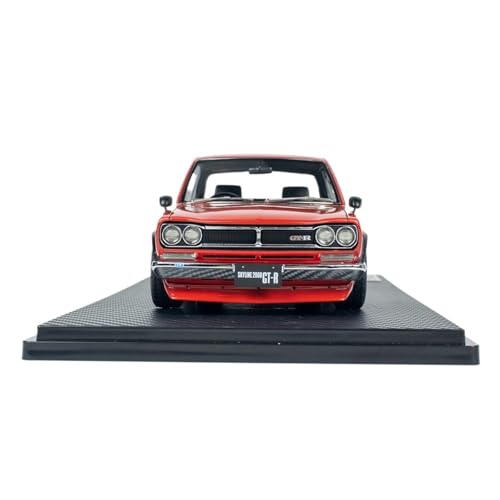 1:18 Für Nissan Skyline 2000 GT-R KPGC10 Rot IG36 Harz Automodell Ornament Fahrzeug Spielzeug Geschenk Druckguss Fahrzeuge Modell von TQMEAD