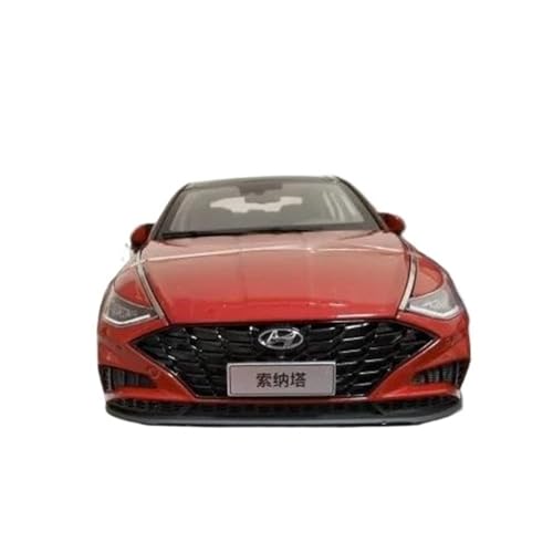 1:18 Für Peking Hyundai Zehn Generation Sonata Legierung Auto Modell Fans Sammlung Hause Dekoration Druckguss Fahrzeuge Modell(Red) von TQMEAD