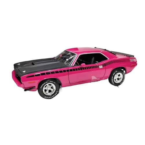 1:18 Für Plymouth CUDA Muscle Pink Legierung Oldtimermodell Miniatur Statische Sammlung Dekorative Souvenirs Druckguss Fahrzeuge Modell von TQMEAD