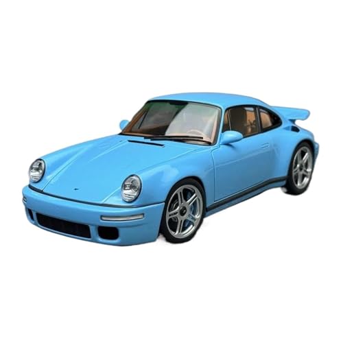 1:18 Für Porsche RUF SCR 2018 Simulation Legierung Automodell Statisches Ornament Souvenir Druckguss Fahrzeuge Modell(Blue) von TQMEAD