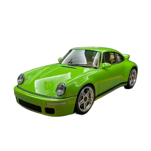 1:18 Für Porsche RUF SCR 2018 Simulation Legierung Automodell Statisches Ornament Souvenir Druckguss Fahrzeuge Modell(Green) von TQMEAD