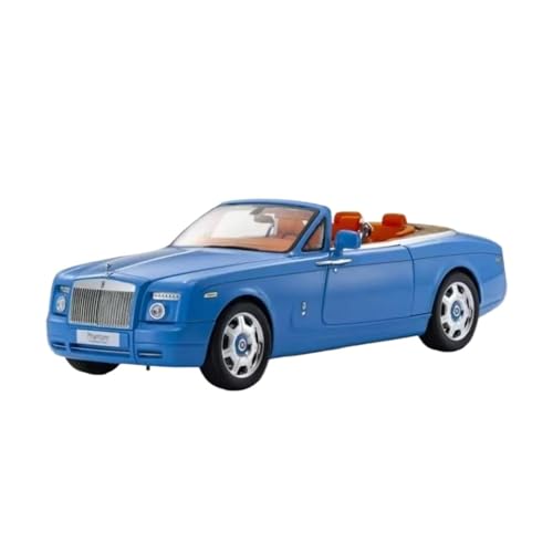 1:18 Für Rolls-Royce Phantom Drophead Coupé Diecast Modell Auto Modell Souvenirs Für Sammlung Druckguss Fahrzeuge Modell(Blue) von TQMEAD