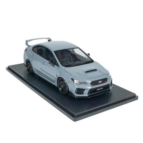 1:18 Für Subaru WRX (CBA-VAB) STI Grau IG3612 Harz Auto Modell Ornament Fahrzeug Spielzeug Geschenk Druckguss Fahrzeuge Modell von TQMEAD
