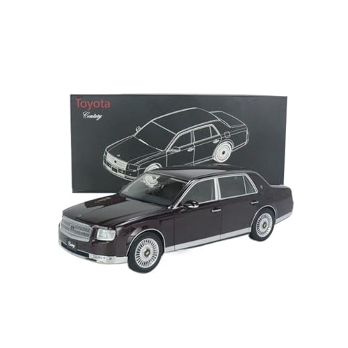 1:18 Für Toyota Century Braun Rot Legierung Voll Offen Auto Modell Kit Spielzeug Auto Geschenk Hobby Sammlung Druckguss Fahrzeuge Modell von TQMEAD