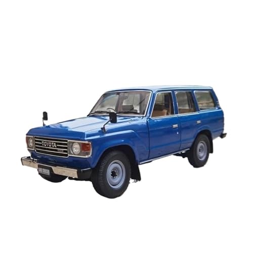 1:18 Für Toyota Land Cruiser LC60 Legierung Auto Modell Sammlung Souvenir Display Dekoration Fahrzeug(Blue) von TQMEAD