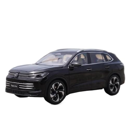 1:18 Für VW Tiguan L PRO SUV Legierung Automodell Druckguss Metallfahrzeuge Sammlung Souvenir Druckguss Fahrzeuge Modell(Black) von TQMEAD