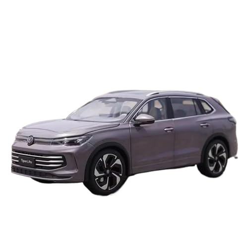 1:18 Für VW Tiguan L PRO SUV Legierung Automodell Druckguss Metallfahrzeuge Sammlung Souvenir Druckguss Fahrzeuge Modell(Gray) von TQMEAD