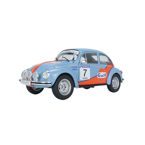1:18 Für Volkswagen Käfer 1303 Rallye Colds Blau Doppel Offene Legierung Auto Modell Spielzeug Auto Geschenk Sammlung Druckguss Fahrzeuge Modell von TQMEAD