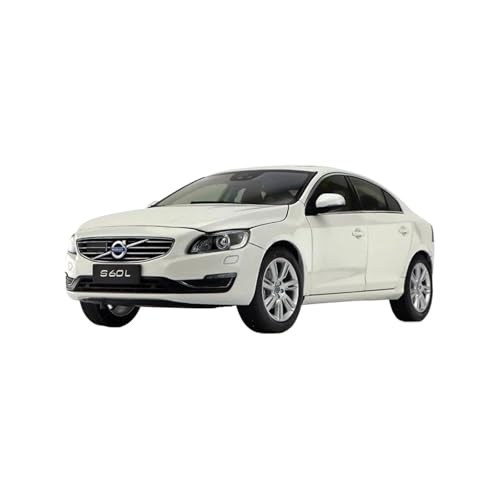 1:18 Für Volvo S60 S60L 2018 Legierung Automodell Statische Ornament-Souvenir-Kollektion Druckguss Fahrzeuge Modell(White) von TQMEAD