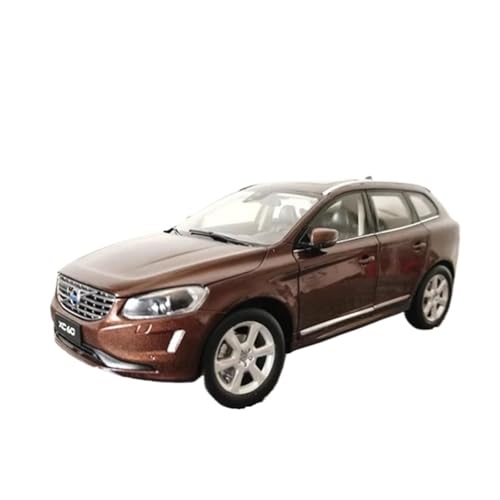 1:18 Für Volvos XC60 SUV Simulation Legierung Auto Modell Sammlung Ornament Dekoration Druckguss Fahrzeuge Modell(Brown) von TQMEAD