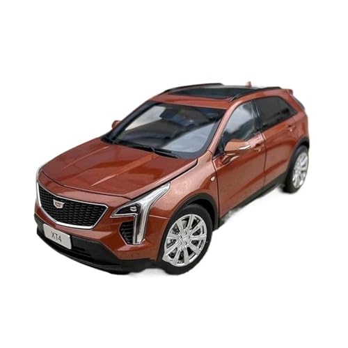 1:18 für Cadillac Xt4 SUV 2022 Druckguss Legierung Auto Modell Dekoration Sammlung Display(Orange) von TQMEAD