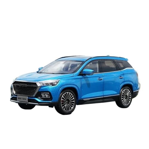 1:18 für Chery JieTo X95 SUV Druckgusslegierung Geländewagen Modell Hobby Sammlung Souvenir Display(Blue) von TQMEAD