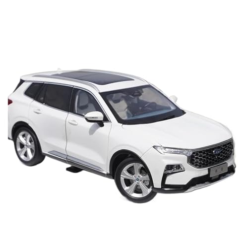 1:18 für Ford Lingrui SUV Jiangling Legierung Off-Road Fahrzeug Sammlung Memorial Auto Modell(White) von TQMEAD