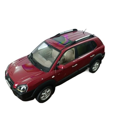 1:18 für Hyundai Tucson SUV Legierung Auto Modell Druckguss Souvenir Sammeln Statische Display(Red) von TQMEAD
