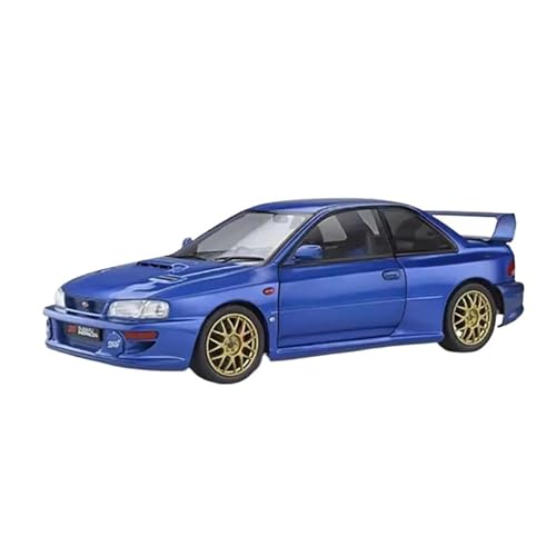 1:18 für Subaru Impreza 22b Legierung Doppel Offenen Auto Modell Souvenir Statische Display Ornament(Blue) von TQMEAD