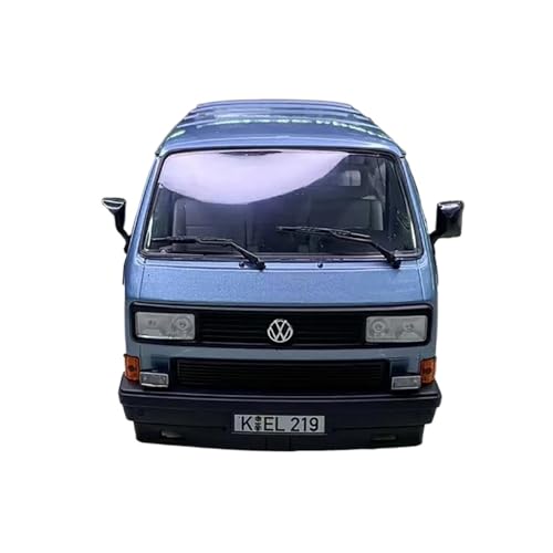 1:18 für VW T3 1990 Multivan Druckguss Legierung Statische Auto Modell Hobby Souvenir Display(Blue) von TQMEAD