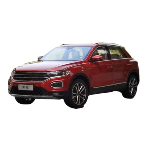 1:18 für Volkswagen T-ROC SUV Druckgusslegierung Geländewagen Modellsammlung Souvenir(Red) von TQMEAD
