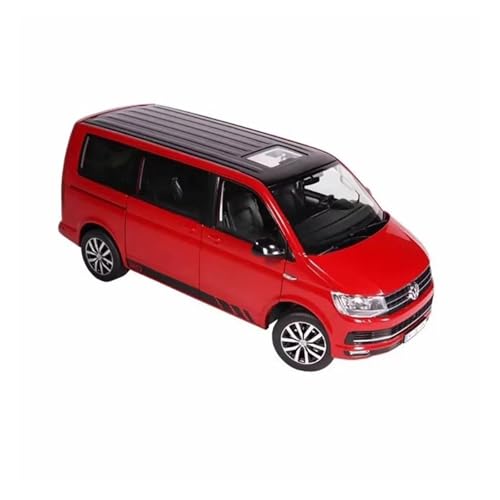 1:18 für Volkswagen T6 Multivan MPV Nutzfahrzeug Van Diecast Legierung Automodell Statische Anzeige(Red) von TQMEAD