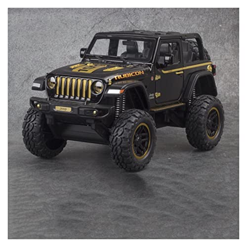1:20 for Jeep Wrangler-Rubicon Riesenrad Geschlossene Überdachung Legierung Geländewagen Modell Spielzeug Sammlung Geschenk Handwerk Druckguss Fahrzeuge Modell(2) von TQMEAD