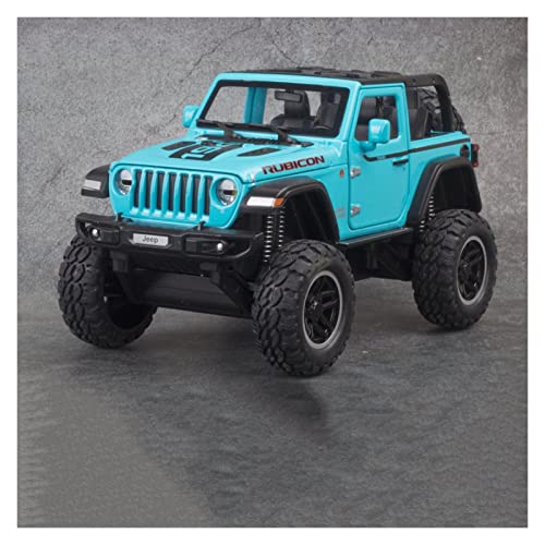 1:20 for Jeep Wrangler-Rubicon Riesenrad Geschlossene Überdachung Legierung Geländewagen Modell Spielzeug Sammlung Geschenk Handwerk Druckguss Fahrzeuge Modell(4) von TQMEAD