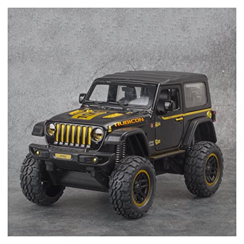 1:20 for Jeep Wrangler-Rubicon Riesenrad Geschlossene Überdachung Legierung Geländewagen Modell Spielzeug Sammlung Geschenk Handwerk Druckguss Fahrzeuge Modell(5) von TQMEAD