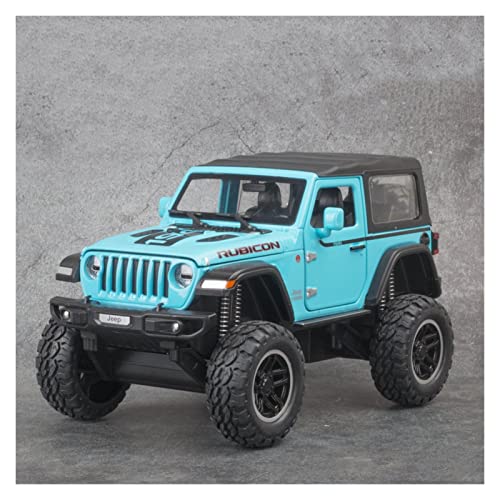1:20 for Jeep Wrangler-Rubicon Riesenrad Geschlossene Überdachung Legierung Geländewagen Modell Spielzeug Sammlung Geschenk Handwerk Druckguss Fahrzeuge Modell(7) von TQMEAD