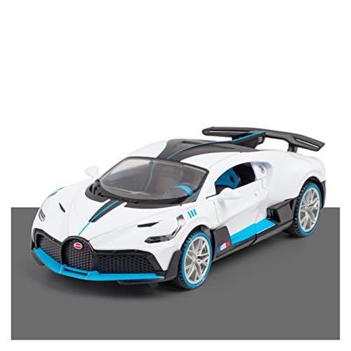 1:22 for Bugatti DIVO Simulation Legierung Sound Und Licht Supercar Modellsammlung Ornamente Geschenke Spielzeug Handwerk Druckguss Fahrzeuge Modell(3) von TQMEAD