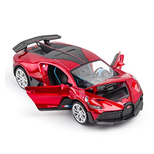 1:22 for Bugatti DIVO Simulation Legierung Sound Und Licht Supercar Modellsammlung Ornamente Geschenke Spielzeug Handwerk Druckguss Fahrzeuge Modell(Taglia unica) von TQMEAD