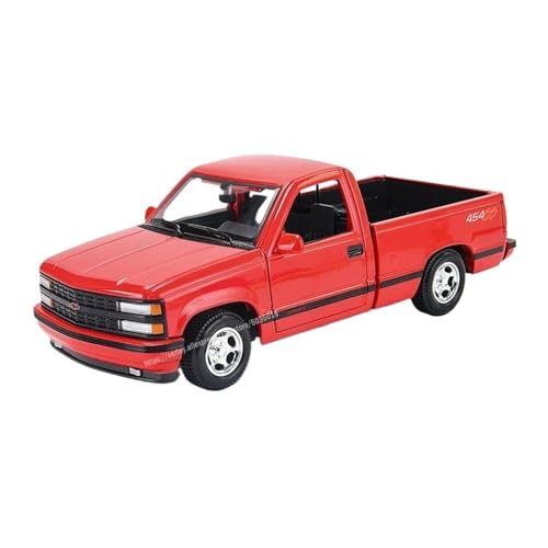 1:24 Für Chevrolet 454 SS Pick-up Legierung Auto Modell Statische Display Sammler Souvenir Druckguss Fahrzeuge Modell(Red) von TQMEAD