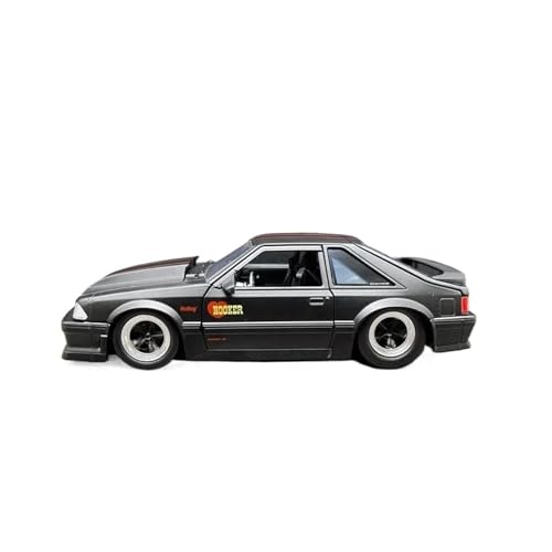 1:24 Für Ford Mustang GT 1989 Legierung Auto Modell Desktop Dekoration Sammlung Display Druckguss Fahrzeuge Modell(Black) von TQMEAD
