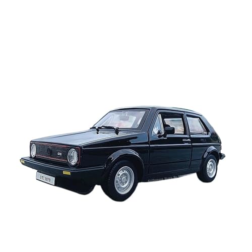 1:24 Für Volkswagen 1979 Golf GTI MK1 Simulation Legierung Automodell Sammlerstück Druckguss Fahrzeuge Modell(Black) von TQMEAD