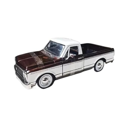1:24 für Chevrolet 1972 Legierung Pickup LKW Auto Modell Sammlerstücke Statische Fertig Ornamente(Brown) von TQMEAD