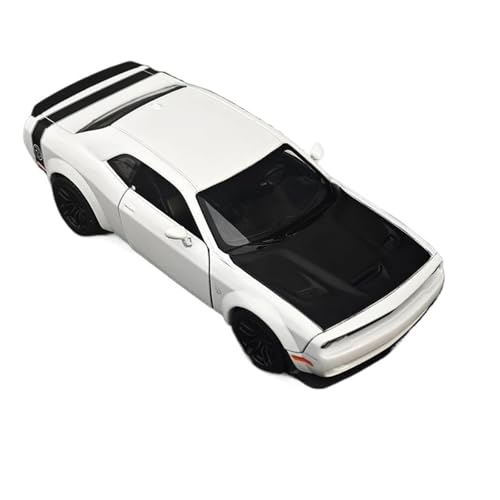 1:24 für Dodge Challenger SXT 2023 Legierung Auto Modell Diecast Metall Statische Sammlung Ausstellung(White) von TQMEAD