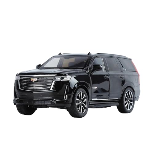 1:24 für Escalade SUV Diecast Legierung Auto Modell Off Road Fahrzeug Sound & licht Spielzeug Auto Ornament(Black) von TQMEAD