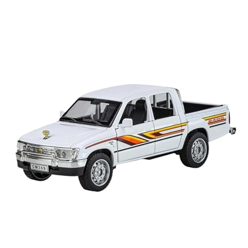 1:32 Für Hilux Picku Alloy Diecast Car Model Hobby Collection Dekoration Druckguss Fahrzeuge Modell(White) von TQMEAD