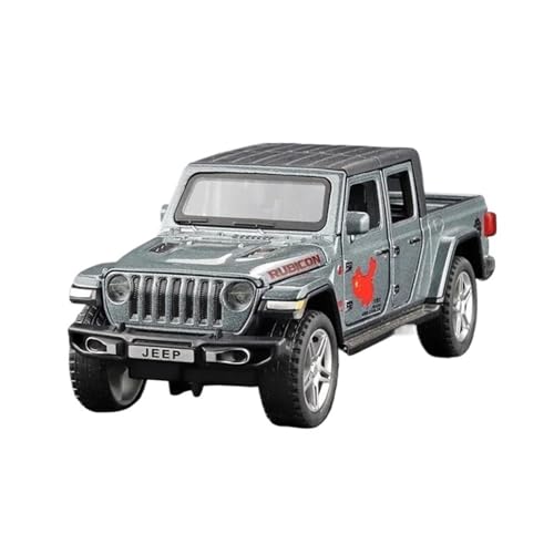 1:32 Für Jeeps Wrangler Gladiator Legierung Pickup Modell Sound Und Licht Simulation Sammlung Dekoration Druckguss Fahrzeuge Modell(Gray) von TQMEAD