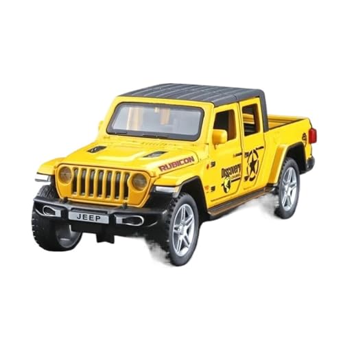 1:32 Für Jeeps Wrangler Gladiator Legierung Pickup Modell Sound Und Licht Simulation Sammlung Dekoration Druckguss Fahrzeuge Modell(Yellow) von TQMEAD
